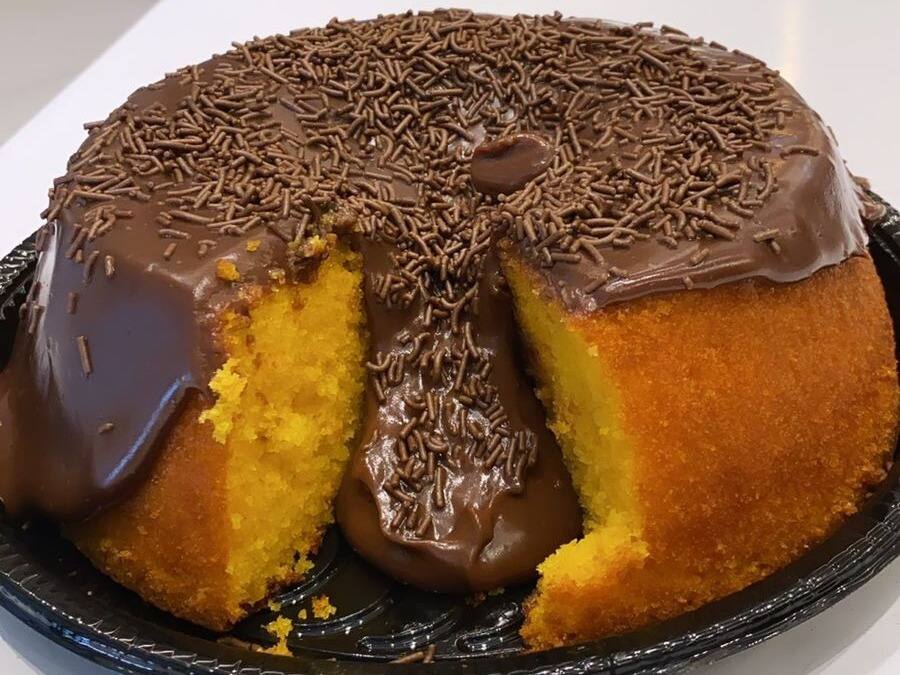 Vulcão de Cenoura com Brigadeiro