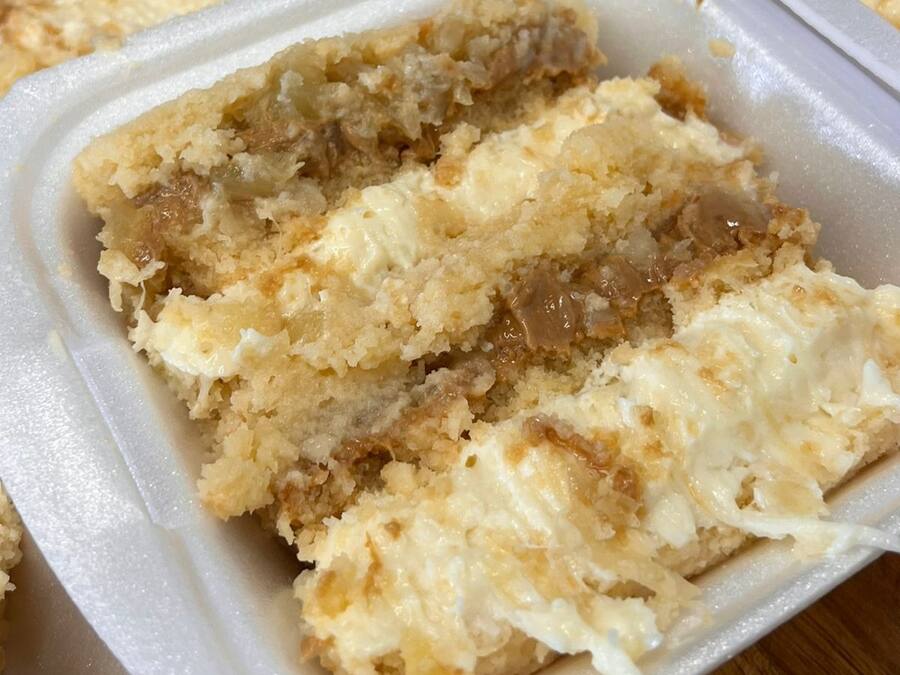 Fatia Abacaxi, coco e doce de leite