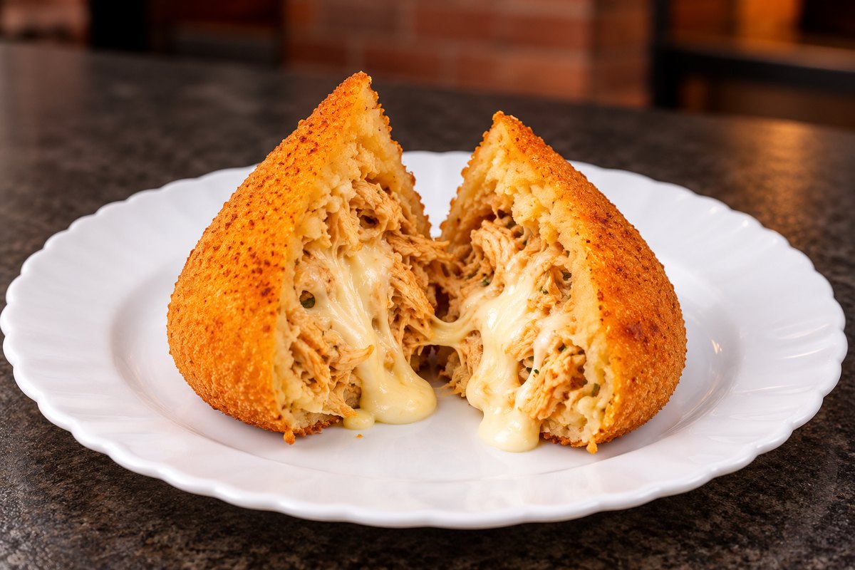 Coxinha de frango com Catupiry