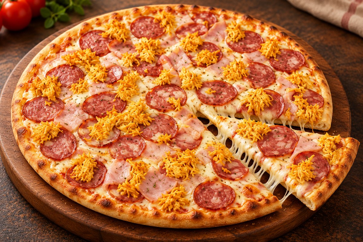 Pizza grande 2 sabores (8 pedaços)