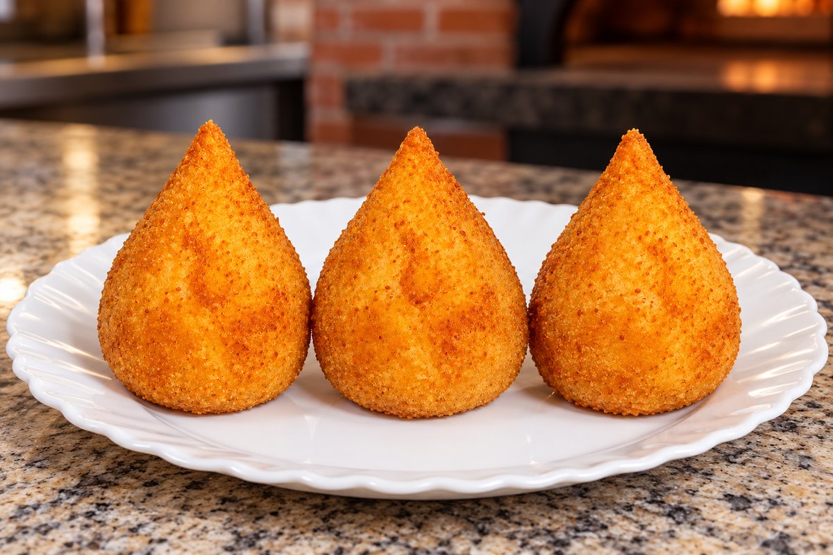 Promoção 3 coxinhas de frango