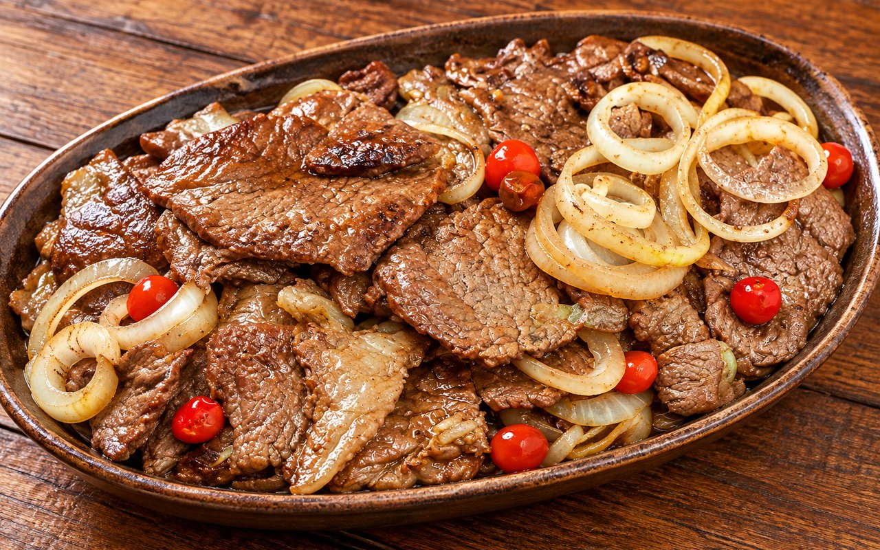 Bife bovino na chapa